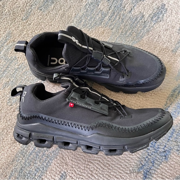 ON CLOUD CLOUDAWAY TRAINERS SNEAKER ALL BLACK SIZE 9 EUC - Picture 2 of 12